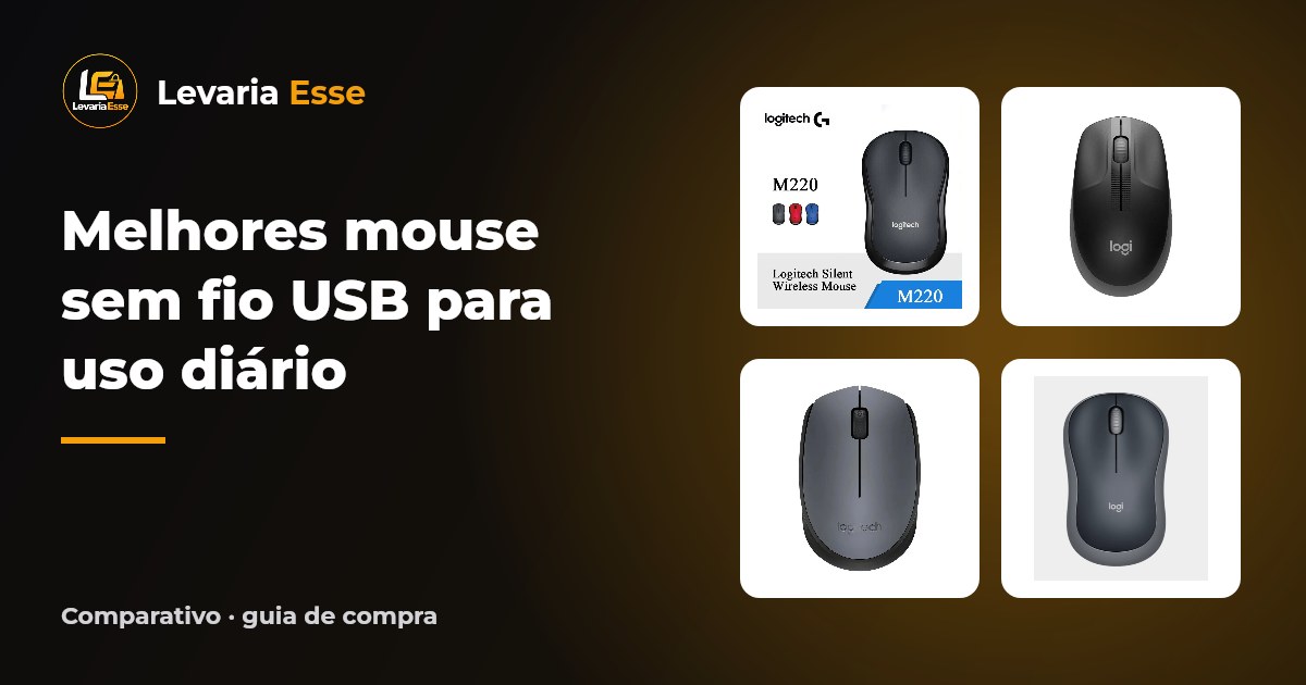 Os melhores mouses da Logitech sem fio USB para uso diário