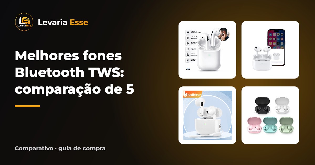 Melhores fones Bluetooth TWS: comparação de 5 opções