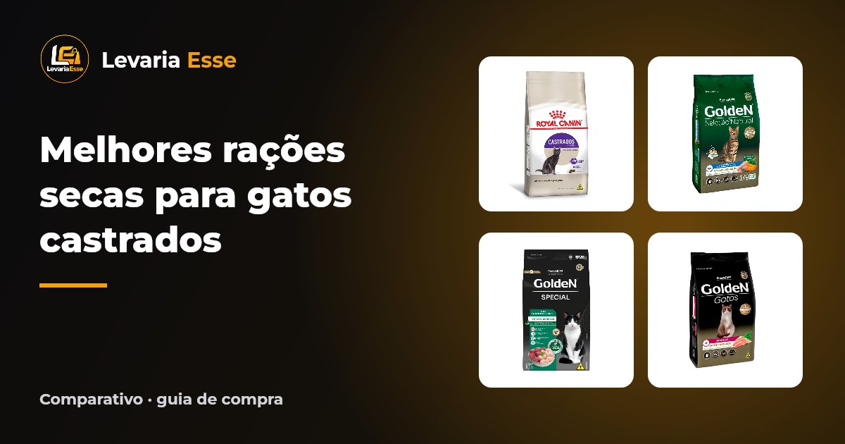 Melhores rações secas para gatos castrados