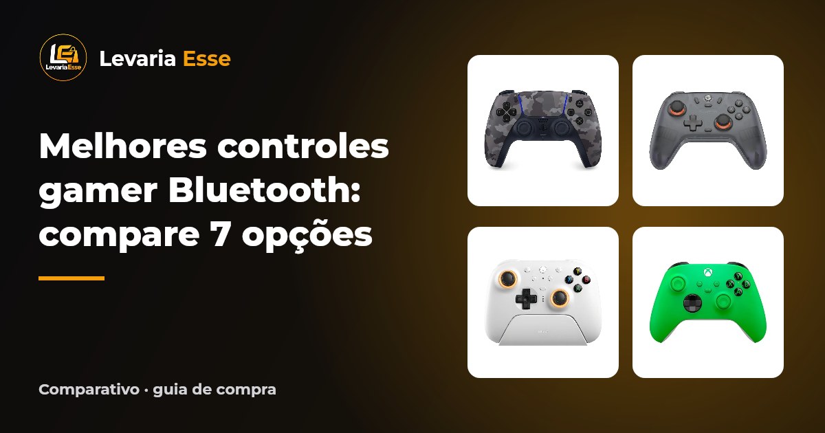 Melhores controles gamer Bluetooth: compare 7 opções